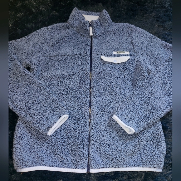 Columbia Jackets & Blazers - Columbia womens periwinkle full zip sherpa jacket with pockets size large